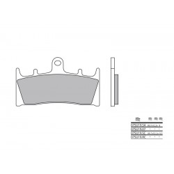 Plaquettes de frein BREMBO route métal fritté - 07SU19LA