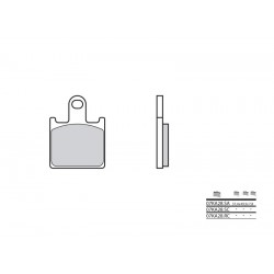Plaquettes de frein BREMBO route métal fritté - 07KA28LA