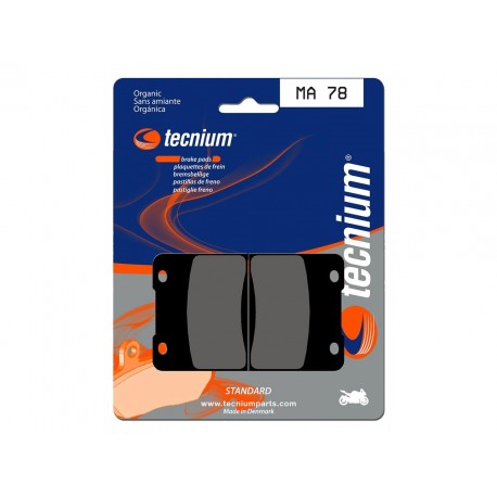 Plaquettes de frein moto TECNIUM route organique MA78
