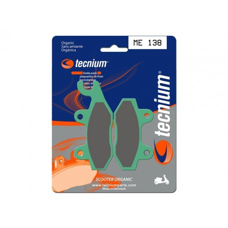 Plaquettes de frein TECNIUM Scooter organique ME138 moto scooter