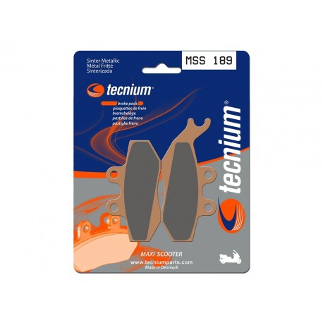 Plaquettes de frein TECNIUM Maxi Scooter métal fritté MSS189