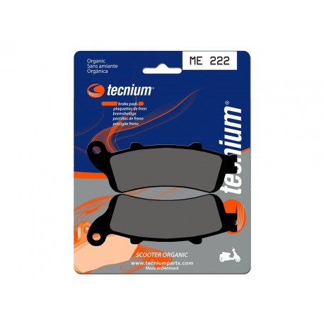 Plaquettes de frein Scooter organique TECNIUM ME222