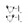 Plaquettes de frein moto TECNIUM route organique MA277 2