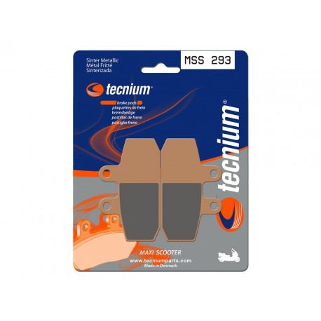 Plaquettes de frein Maxi Scooter métal fritté TECNIUM MSS293