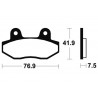 Plaquettes de frein Performance métal fritté TECNIUM MF314 1