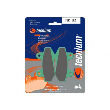 Plaquettes de frein Scooter organique TECNIUM ME51