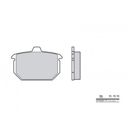 Plaquettes de frein moto BREMBO route carbone céramique 07HD0413