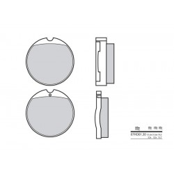 Plaquettes de frein route carbone céramique BREMBO 07HO0130