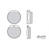 Plaquettes de frein route carbone céramique BREMBO 07HO0130 0