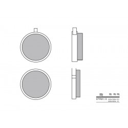 Plaquettes de frein BREMBO route carbone céramique 07YA0113
