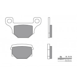 Plaquettes de frein route carbone céramique BREMBO 07GR09CC