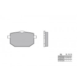 Plaquettes de frein BREMBO route métal fritté 07YA18SA