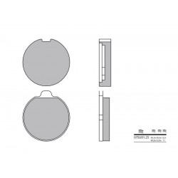 Plaquettes de frein BREMBO route carbone céramique 07SU0125