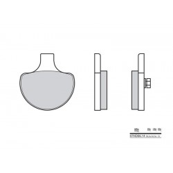 Plaquettes de frein moto BREMBO route carbone céramique