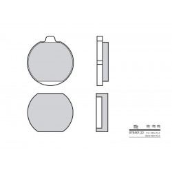 Plaquettes de frein route carbone céramique BREMBO 07KA0122