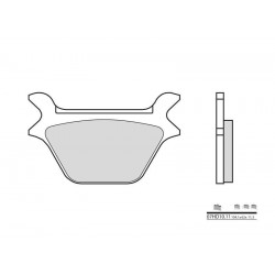 Plaquettes de frein moto BREMBO route carbone céramique 07HD1011
