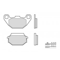 Plaquettes de frein BREMBO Scooter métal fritté 07022XS