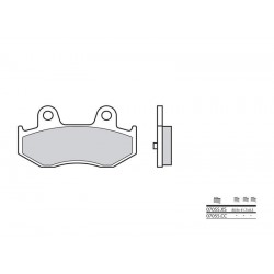 Plaquettes de frein BREMBO Scooter métal fritté - 07055XS