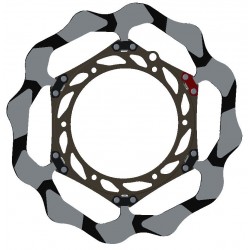 Disque de frein oversize BRAKING EPTA Pétale Semi-flottant BY4132E