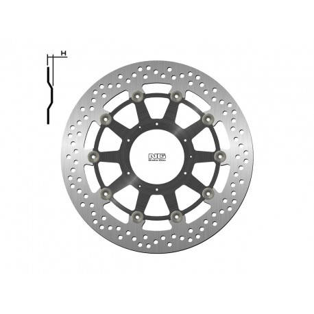 Disque de frein NG BRAKE DISC Flottant - 1446G HONDA XL 1000 VARADERO