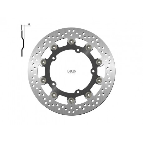 Disque de frein NG BRAKE DISC Flottant 1786G YAMAHA YZF125R MT-03 YZF-R3 FZ6 FAZER XJ6 YZF-R6 MT-09 TRACER