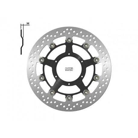 Disque de frein NG BRAKE DISC Flottant - 1808G CBR 1000 RR FIREBLADE (SC59) sans ABS