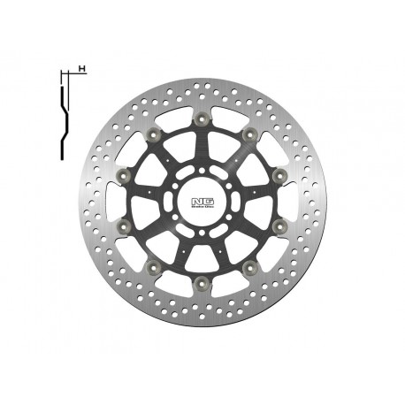 Disque de frein NG BRAKE DISC Flottant - 1538G pour moto