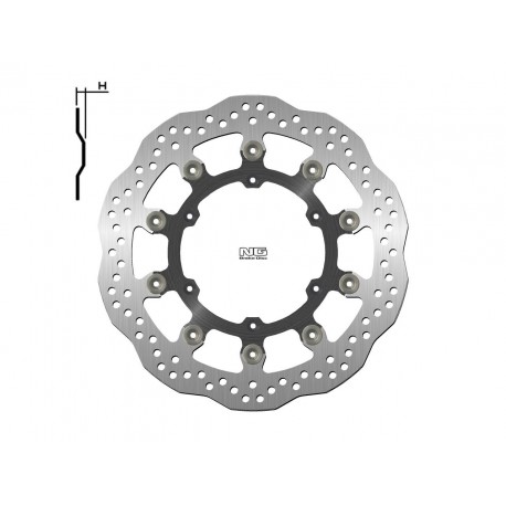 Disque de frein NG BRAKE DISC Pétale Flottant - 1224XG HUSQVARNA FS 450 SMR 450 SMR 525 SMR 560