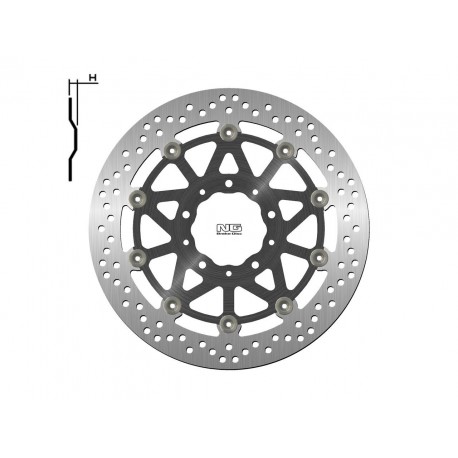 Disque de frein NG BRAKE DISC Flottant 1633G KAWASAKI Z 1000 ABS R EDITION ZZR 1400