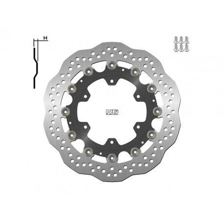 Disque de frein NG BRAKE DISC Pétale Flottant - 1137XG pour moto