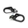 Paire de Repose-pieds moto trial S3 Hard Rock réglage 0