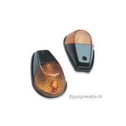 Clignotants Gouttes Carbone orange