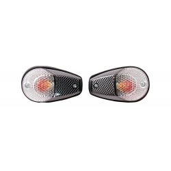 Clignotants Gouttes Carbone transparent