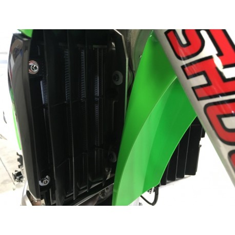 Protection de radiateur moto en aluminium AXP pour KAWASAKI KXF 250 2017 à 2019