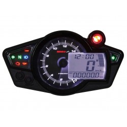 Compteur de vitesse moto KOSO RX1N+ GP Style II multifonctions universel
