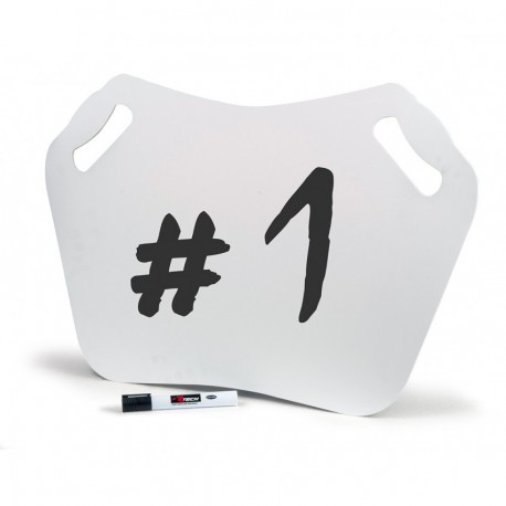 En compétition moto, il est indispensable d'avoir un panneautage que ce soit en course ou en qualification