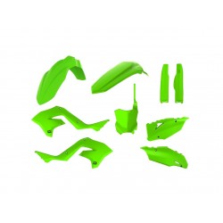 Kit plastiques POLISPORT Restylé vert citron Kawasaki KX125/250