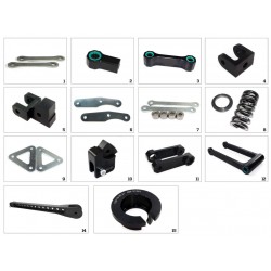 KIT réhausse moto KAWASAKI Z1000 +25mm SUZUKI GSF BANDIT GSX650F +35mm GSXR +25mm type 1