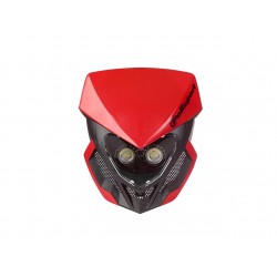 Plaque phare POLISPORT Lookos Evo rouge/noir