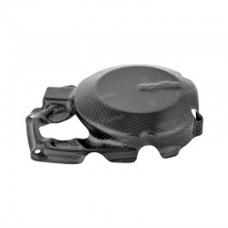 Couvre carter alternateur LIGHTECH carbone brillant APRILIA RSV4 TUONO V4