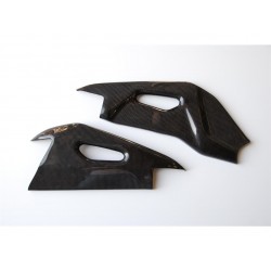 Couvre bras oscillant LIGHTECH carbone brillant APRILIA RSV4 TUONO V4