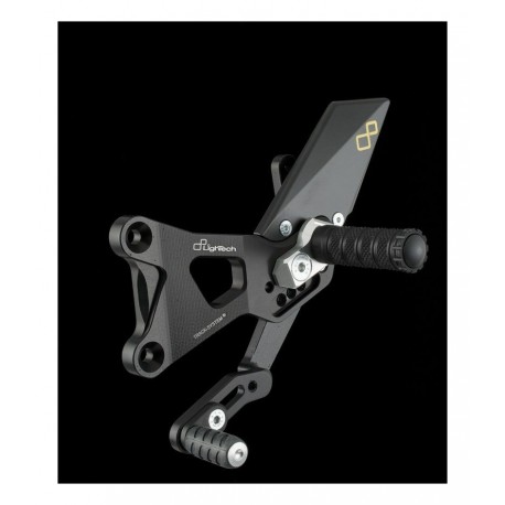 Commandes reculées réglables LighTech avec repose-pieds repliables pour moto BMW S1000RR S1000R