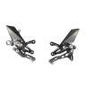 Commandes reculées réglables LighTech avec repose-pieds repliables pour moto APRILIA RSV4 TUONO V4 0