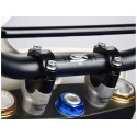 pontets de guidon moto cross SCAR +20mm pour guidon 22.2mm réhausse de guidon moto cross