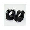 pontets de guidon moto cross SCAR +20mm pour guidon 28.6mm 1