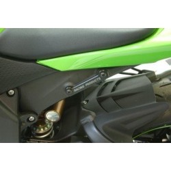 Caches orifices repose-pieds arrière gauche R&G RACING Kawasaki ZX6R ZX6RR 2009-2019