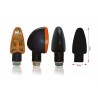 paire de mini clignotants moto V PARTS TRIANGLE homologué à ampoule 0