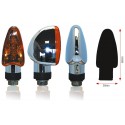 paire de mini clignotants moto V PARTS TRIANGLE homologué à ampoule