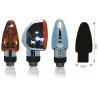 paire de mini clignotants moto V PARTS TRIANGLE homologué à ampoule 1