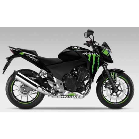 Kit déco MONSTER NOIR HONDA CB500F CB500X 2013-2015